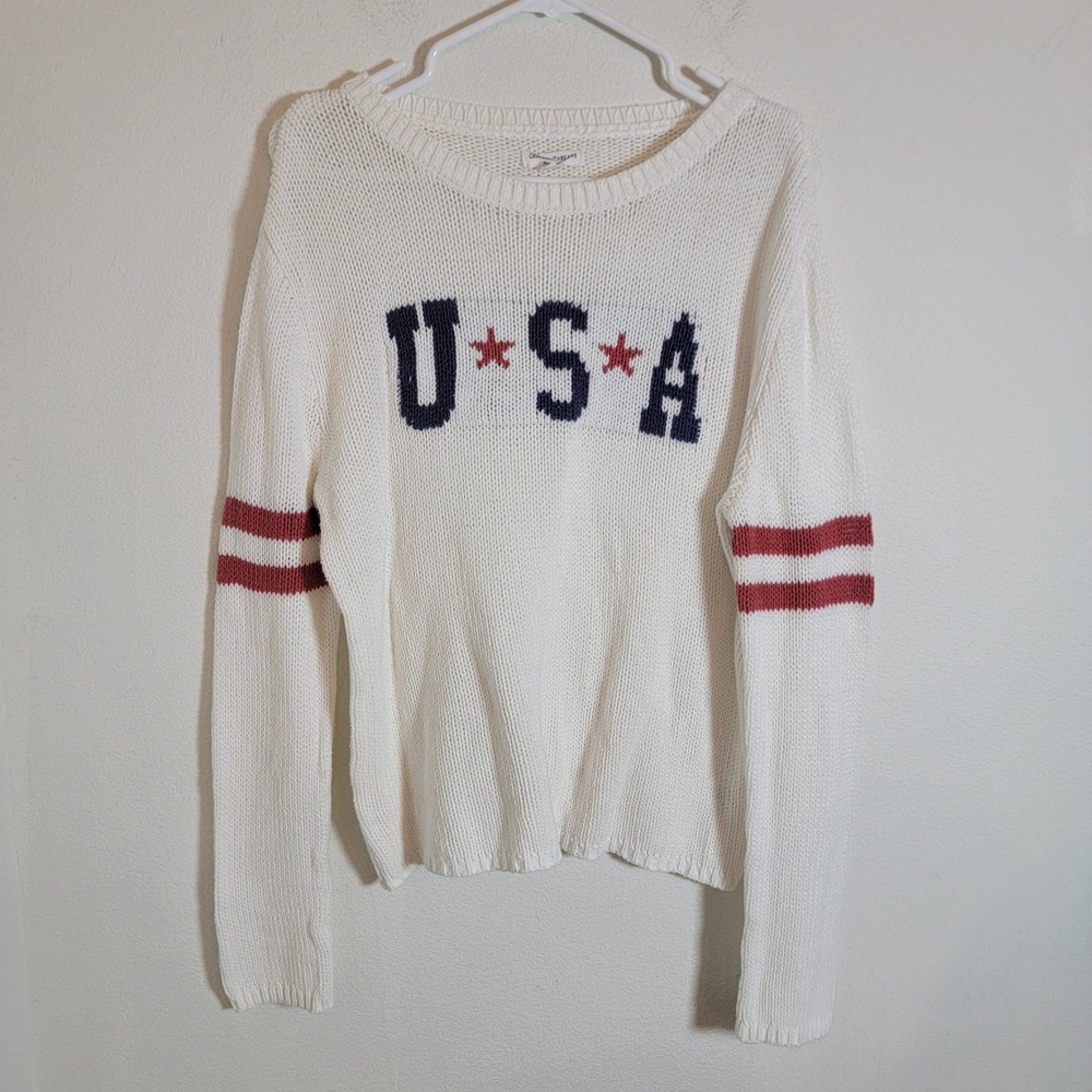 Grayson Threads Womens Medium Gray Knit Pullover Long Sleeve Crew Neck Top